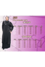 Büyük Beden Pul Payetli -Sandy Elbise - Siyah - 47205 - Görsel 3