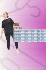 Büyük Beden Tayt - Siyah - 59502 - Görsel 3