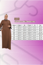 Büyük Beden Kol Garnili Etamin Abaya Ferace - Petrol - 56005 - Görsel 3