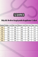 Büyük Beden Kapişonlu Kapitone Ceket-Bordo - 33093 - Görsel 3