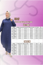 Büyük Beden Müslin Pantolonlu Takım - Siyah - 57047 - Görsel 2