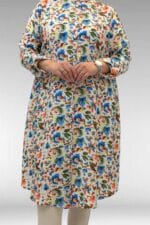 68014 Büyük Beden Hakimyaka Çift Düğmeli Mango Tunik - Desenli Taş - Large Moda - Görsel 2