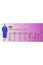 Büyük Beden Kombin Erkek Yakalı Bürümcük Tunik - Mürdüm - 58012 - Görsel 3