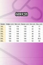 Büyük Beden Kombinli -Manşetli Penye Tunik - Hardal - 68028 - Görsel 6