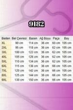 Büyük Beden Bolpaça Beli Lastikli Kot Pantolon - Kar Yıkama Mavi - 9182-10 - Görsel 6