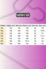 Büyük Beden Boydan Düğmeli Keten Tunik - Yağ Yeşili - 68038 - Görsel 3