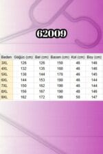 Büyük Beden Kolları Lastikli Boydan Düğmeli Keten Elbise - Gri - 62009 - Görsel 3