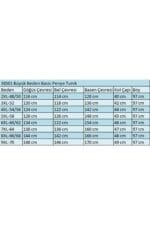 Büyük Beden Basic Penye Tunik - Vizon - 38501 - Görsel 3
