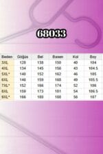 Büyük Beden Eteği Fırfırlı Maroken Tunik - Fuşya - 68033 - Görsel 3