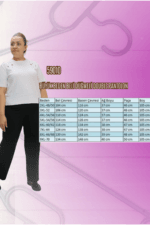Büyük Beden Beli Düğmeli Double Pantolon - Taba - 29021 - Görsel 3