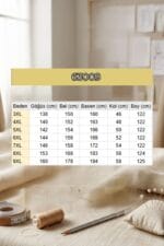 Büyük Beden Çıtçıtlı Kuşgözü Detaylı Keten Kap - Vizon - 63009 - Görsel 3