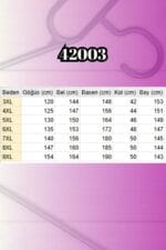 Büyük Beden Taş Detaylı Sandy-Şifon Elbise - Mor - 42003 - Görsel 6