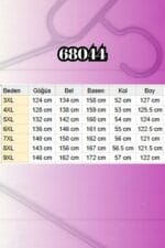 Büyük Beden Taş Baskı Detaylı Double Tensel Tunik - Siyah - 68044 - Görsel 5