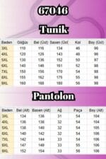 Büyük Beden Fermuar Detaylı Airobin Pantolonlu Takım - İndigo - 67046 - Görsel 6