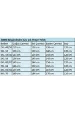 Büyük Beden Penye Giy-Çık Yelek -Koyu İndigo - 34000 - Görsel 3