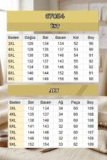 Büyük Beden Fermuarlı Pantolonlu Cupra Takım - Siyah - 67054 - Görsel 6