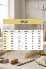 Büyük Beden Boydan Düğmeli Melanj Keten Trençkot - Siyah - 63010 - Görsel 6