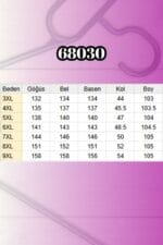 Büyük Beden Püsküllü Kot Gömlek - Kar Yıkama Buz Mavi - 68030 - Görsel 3