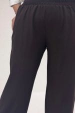 Büyük Beden Beli Bağlamalı Pantolon Ceket Nora Takım - Kahve - 67019 - Görsel 4