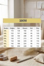 Büyük Beden Mevlana Penye Tunik - Vizon - 28016 - Görsel 6