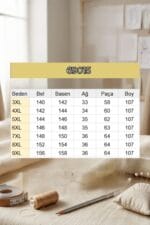 Büyük Beden Bolpaçalı Beli Lastikli Nora Pantolon - Bordo - 69015 - Görsel 3