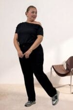 Darpaça Kot Pantolon - Siyah - 5053 - Görsel 4