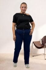 Darpaça Kot Pantolon - Siyah - 5053 - Görsel 3