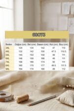 Büyük Beden Yanı Yırtmaçlı Jakar Çilek Gömlek - Kahve - 68073 - Görsel 5
