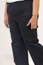 Kargo Cep Detaylı Kot Pantolon - Siyah - 5067 - Görsel 2
