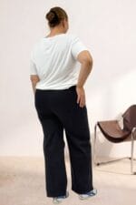 Cepsiz Borupaça Kot Pantolon - Siyah - 5065 - Görsel 8