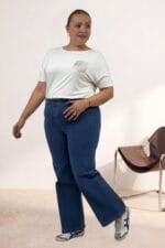 Cepsiz Borupaça Kot Pantolon - Mavi - 5065 - Görsel 7