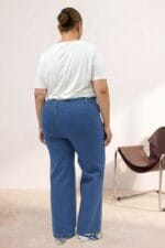 Cepsiz Borupaça Kot Pantolon - Mavi - 5065 - Görsel 8