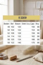 S2 Cep İşlemeli Kot Etek - Buz Mavi - 2209-1 - Görsel 5
