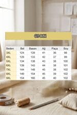 Büyük Beden Beli Lastikli Nora Şalvar Pantolon - Nefti - 69021 - Görsel 5