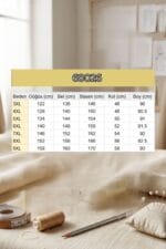 Büyük Beden Kot Gömlek - Kar Yıkama Mavi - 68026 - Görsel 5