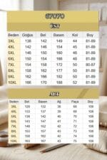 Büyük Beden Garni Detaylı Modal Pantolonlu Takım - Lacivert - 67070 - Görsel 6