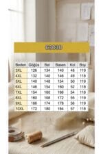 Büyük Beden Kolları Lastikli Kapşonlu Bondit Kap - Lacivert - 63030 - Görsel 6