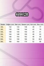 Büyük Beden Kombinli -Manşetli Penye Tunik - Hardal - 68028 - Görsel 3