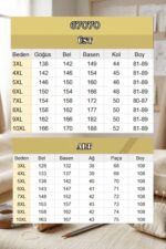 Büyük Beden Garni Detaylı Modal Pantolonlu Takım - Antrasit - 67070 - Görsel 3