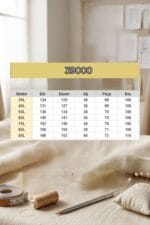 Büyük Beden Yüksek Beli Lastikli Bol Paça Penye Pantolon - Koyu Lacivert - 39000 - Görsel 2