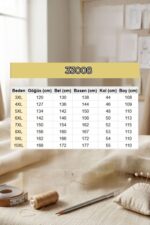 Büyük Beden Fermuarlı Penye Kap - Haki - 33008 - Görsel 3