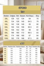 Büyük Beden Renk Kombinli Modal Pantolonlu Takım - Kahve - 67080 - Görsel 3