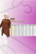 Büyük Beden Asimetrik Kesim Penye Tunik - Lacivert - 58070 - Görsel 3